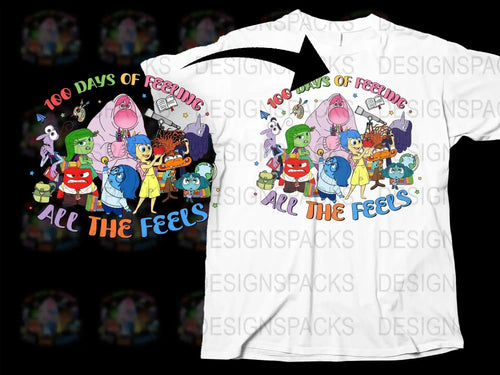 Inside Out 100 Days Of Feeling All The Feels Png Digital Download