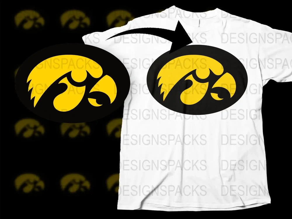 Iowa Hawkeyes College Football Png Digital Download