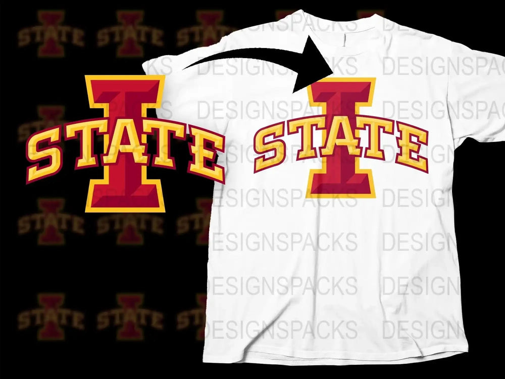 Iowa State Cyclones College Football Png Digital Download
