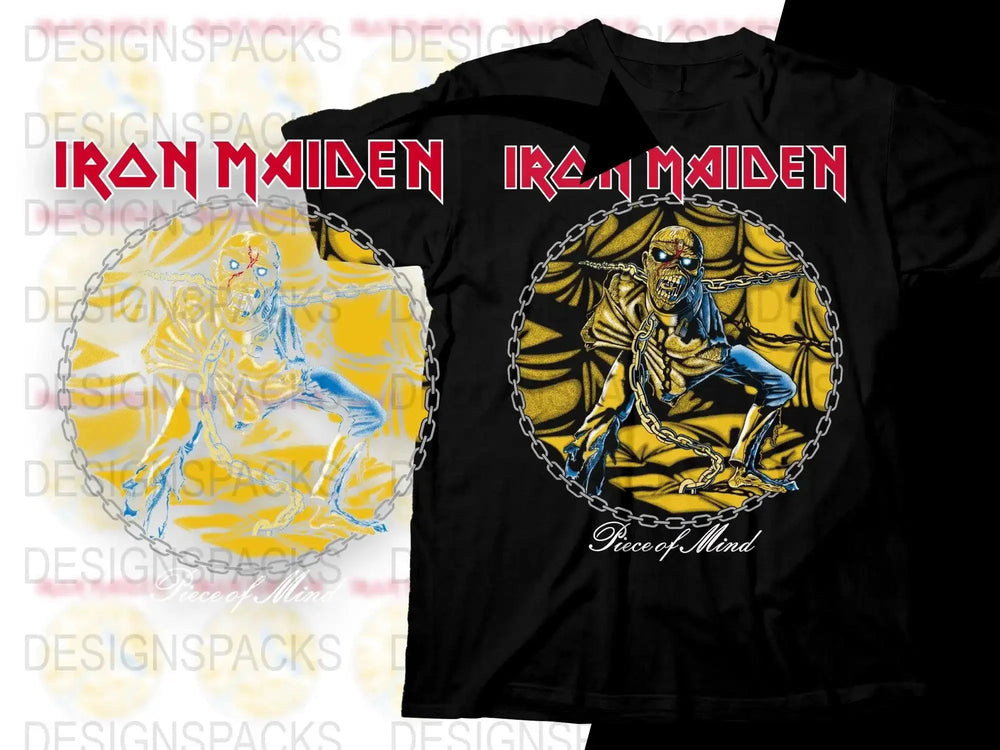 Iron Maiden Graphic Design Png Digital Download