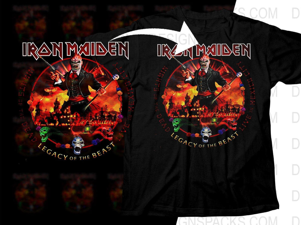 Iron Maiden Legacy Of The Beast Mexico City Png Halftone Digital Download
