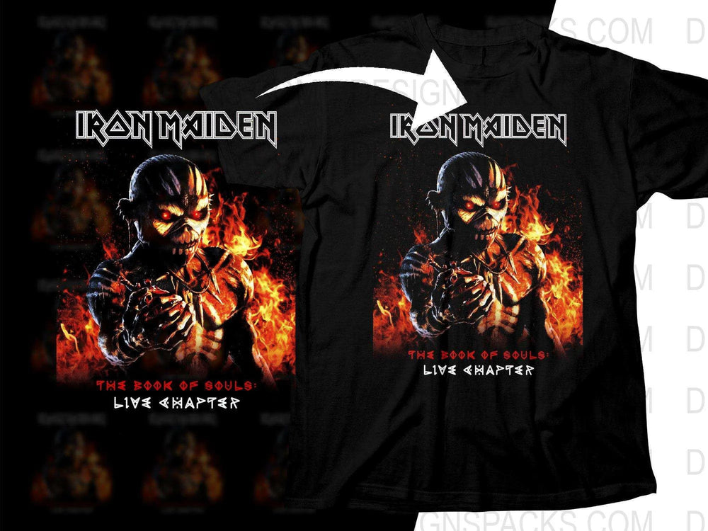 Iron Maiden The Book Of Souls: Live Chapter Png Halftone Digital Download
