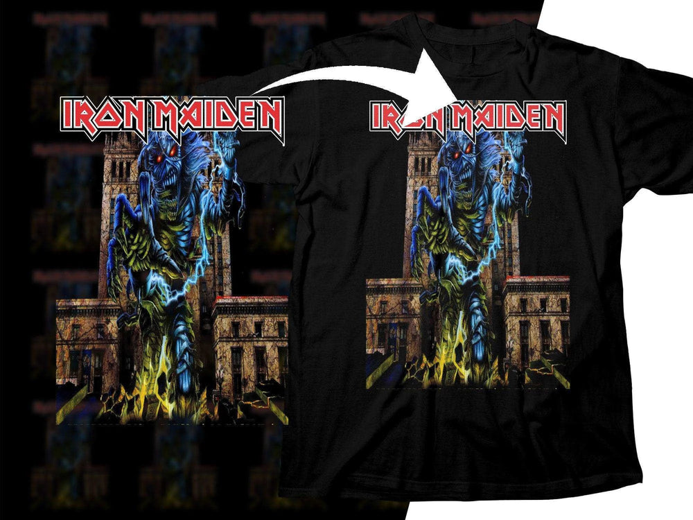 Iron Maiden Vintage Rock Monster Art Png Halftone Digital Download