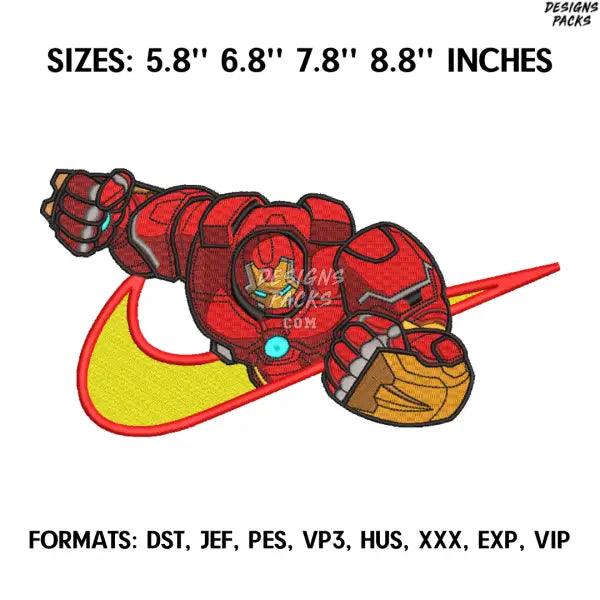 Iron Man Embroidery Design File, Marvel Embroidery Design, Machine Embroidery design file, Iron Man design pes