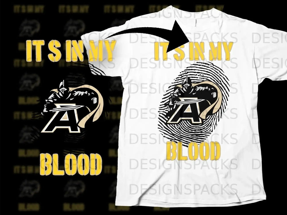 Its in My Blood Graphic Design T-Shirt