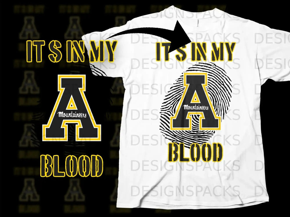 It's In My Blood Mountaineers A Graphic Shirt