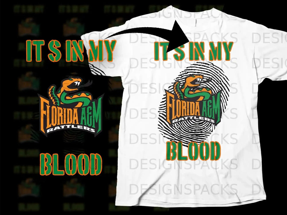 It's In My Blood Florida A&M Rattlers Shirt