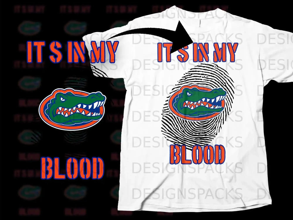 It's In My Blood Gator Graphic T-Shirt