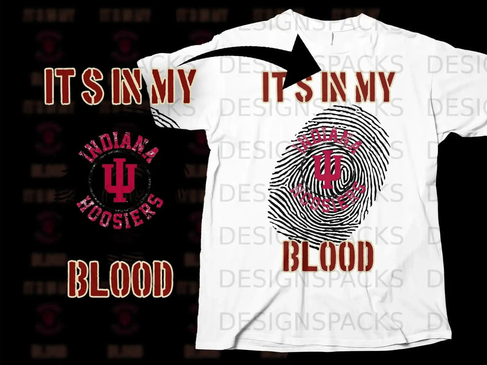 Indiana Hoosiers It's In My Blood T-Shirt
