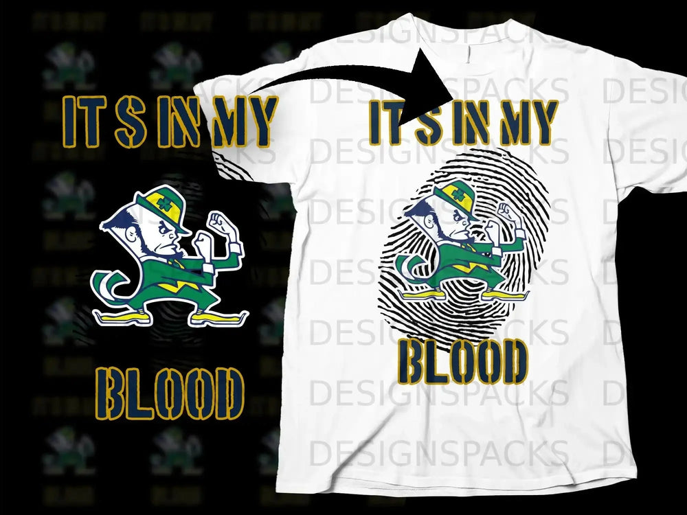 It's In My Blood Unique Graphic T-Shirt