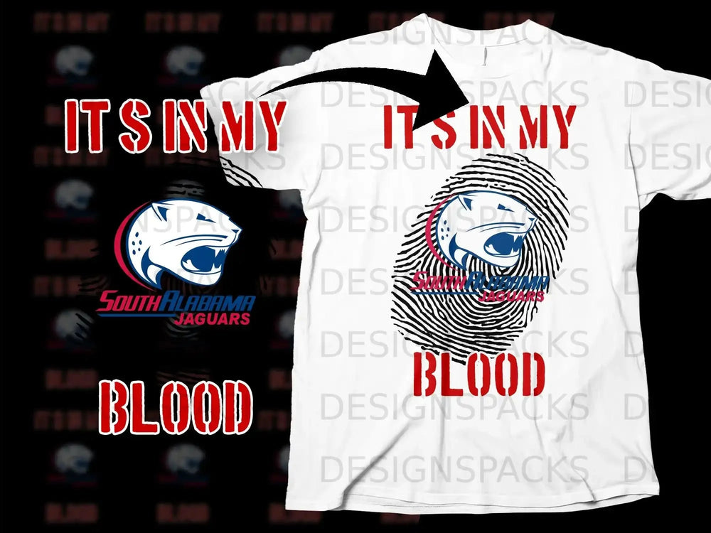 South Alabama Jaguars It's In My Blood Shirt
