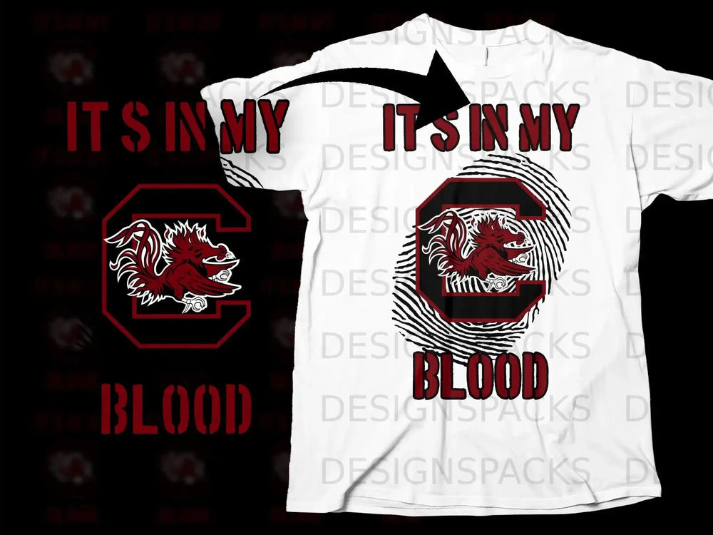 It's in My Blood Fingerprint Design Shirt