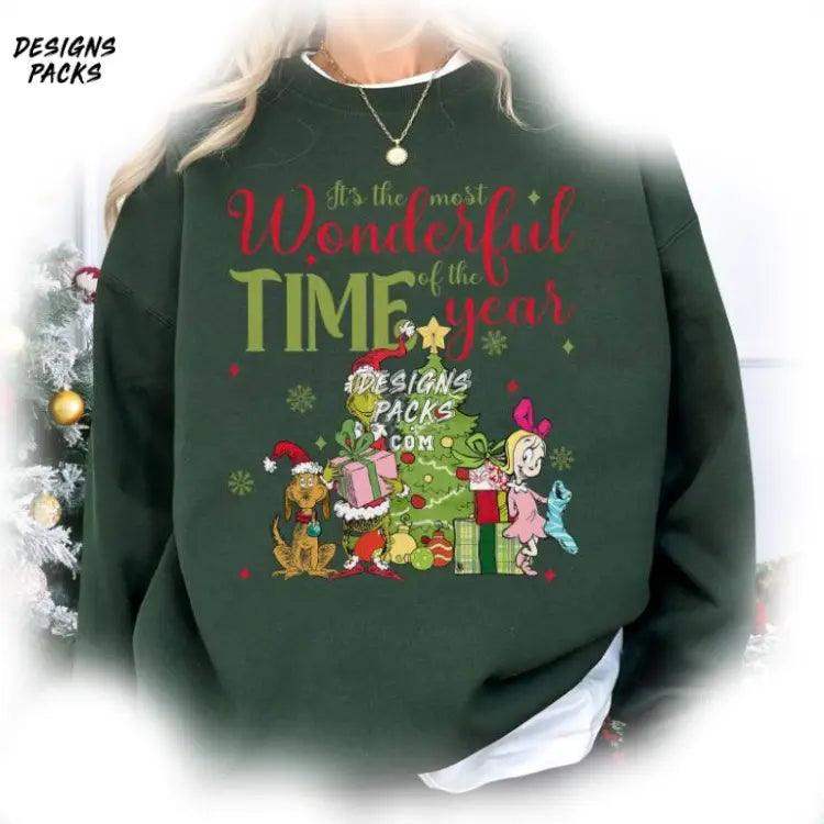 It Is The Most Wonderful Time Of Year Xmass Grinchmas Png Design