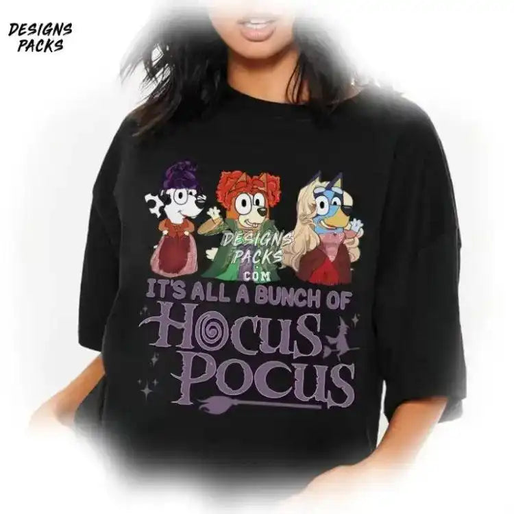 It’s All A Bunch Of Hocus Pocus Witchy Halloween Design Bluey Png