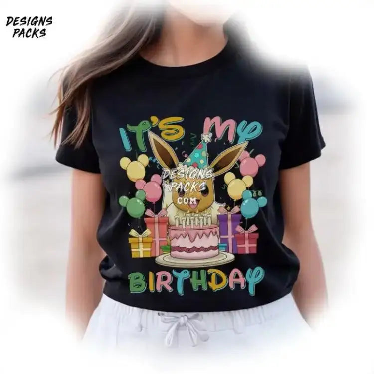 It’s My Birthday Eevee Desgin Png Design