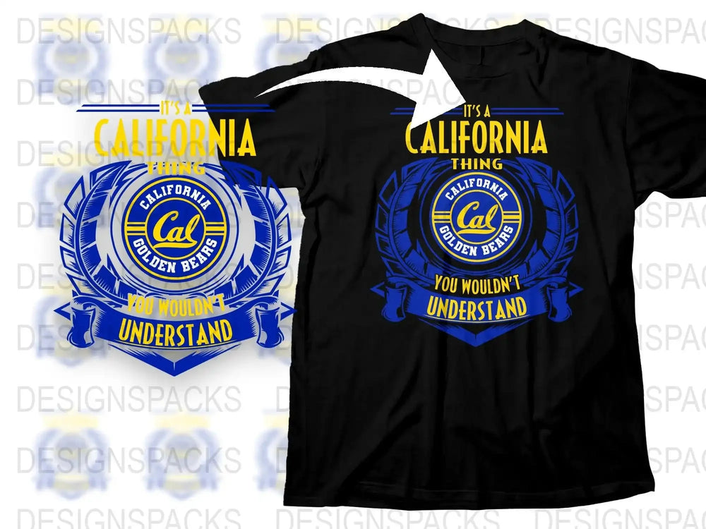 California Golden Bear T-Shirt, It's a California Thing Graphic Tee, Unisex Black Cotton Shirt