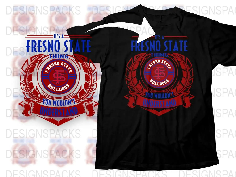 Fresno State Bulldogs T-Shirt, Fishing Club Graphic Tee, Collegiate Apparel, Sports Fan Gift