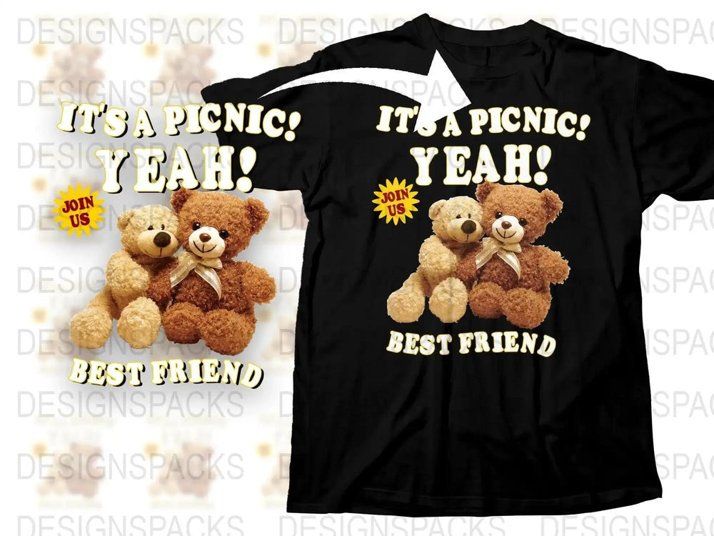 It's a Picnic Yeah Best Friend Join Us Png Digital Download