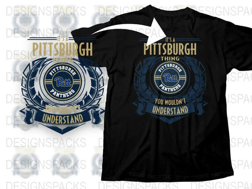Pittsburgh Fan T-Shirt, It's a Pittsburgh Thing, Sports Team Apparel, Black Cotton Tee