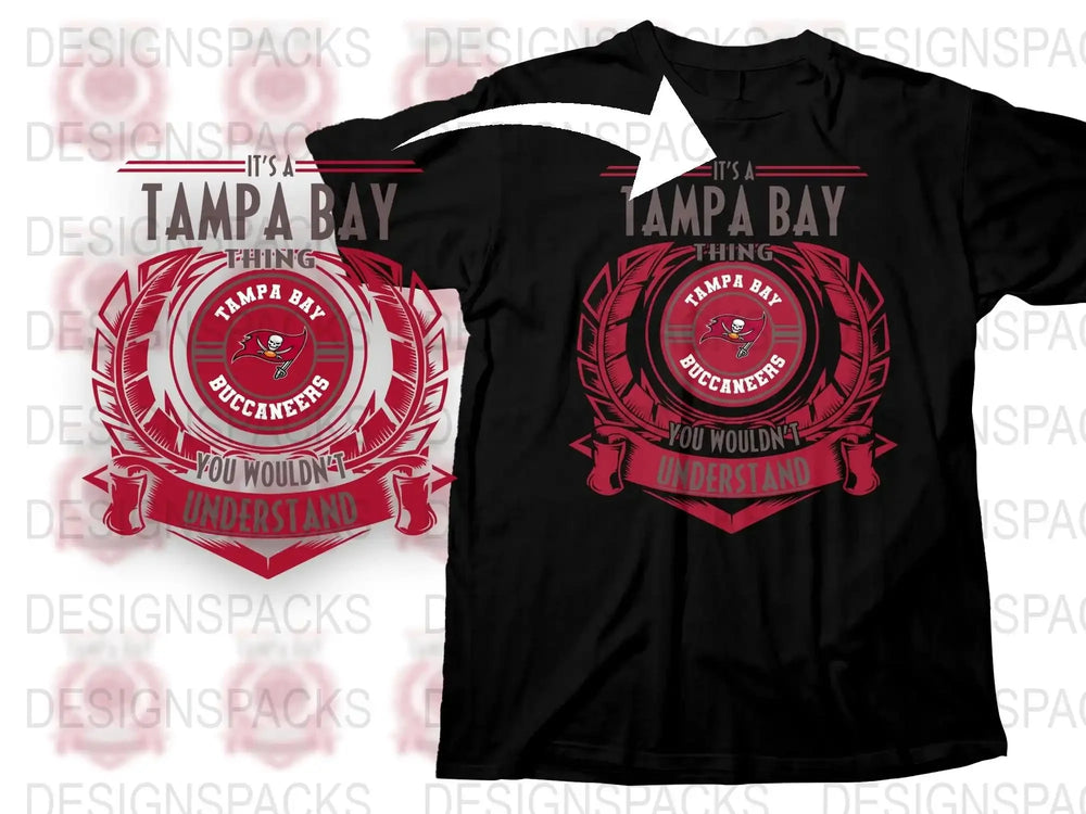 Tampa Bay Buccaneers You Wouldn't Understand T-Shirt, Fan Apparel, Sports Team Black Tee, Gift for Football Fans