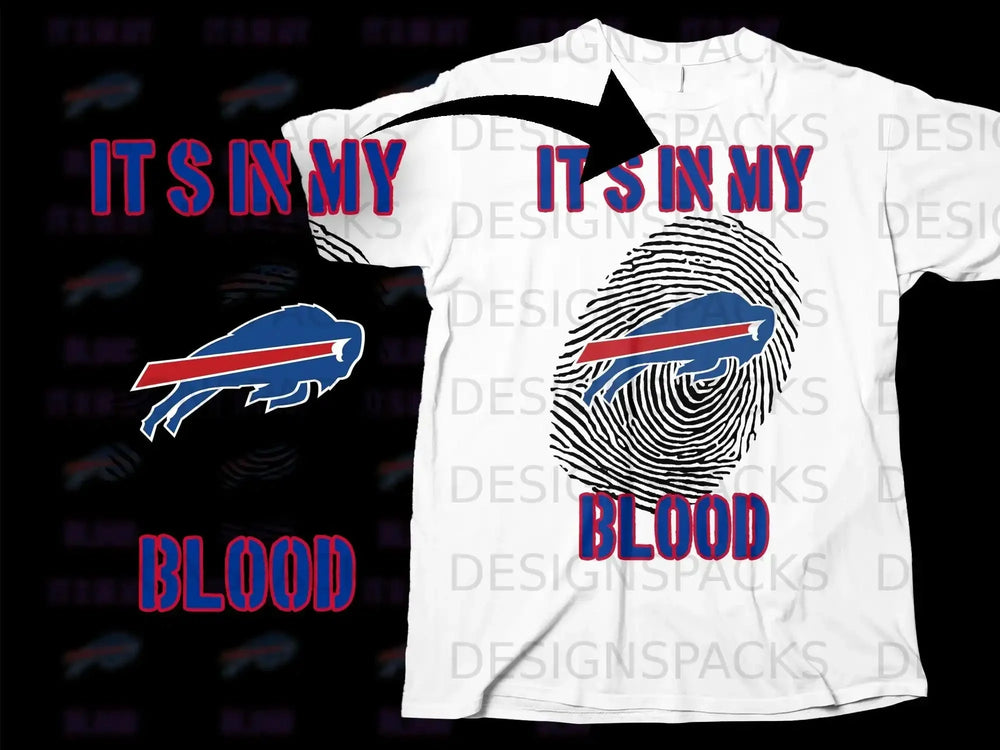 It's in My Blood Fingerprint Graphic T-Shirt