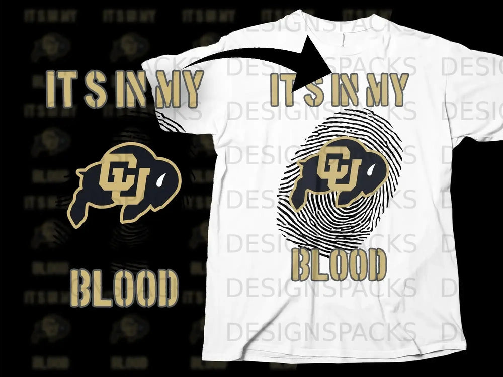Its In My Blood Logo Design T-shirt