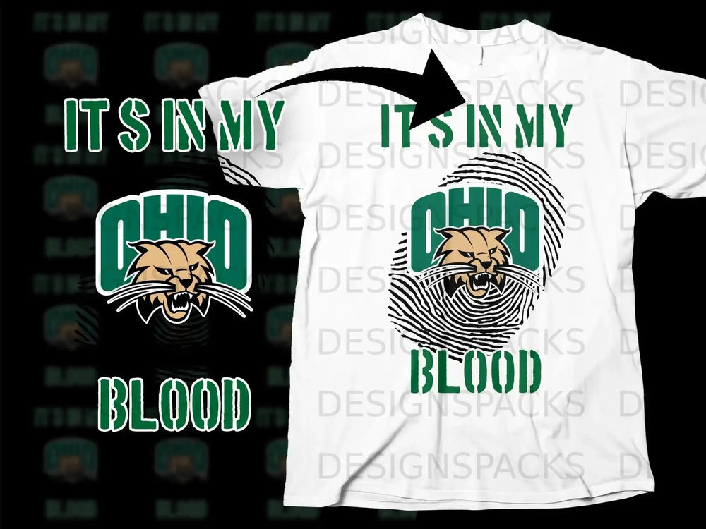 It's In My Ohio Blood Design T-Shirt