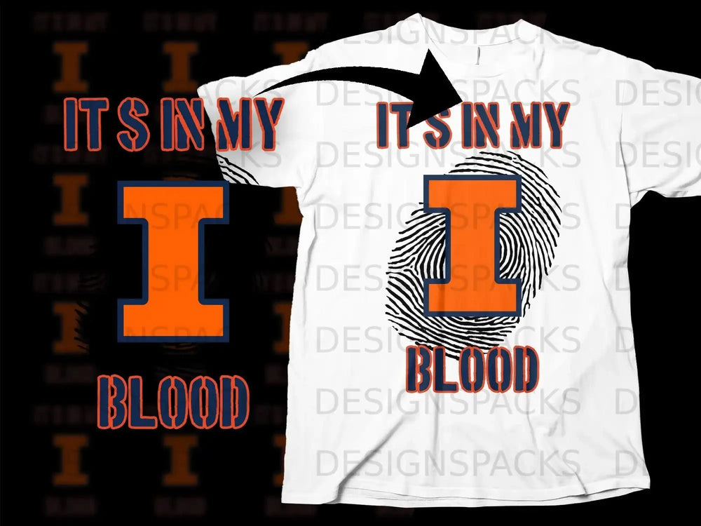 It's In My Blood Fingerprint Design I Product