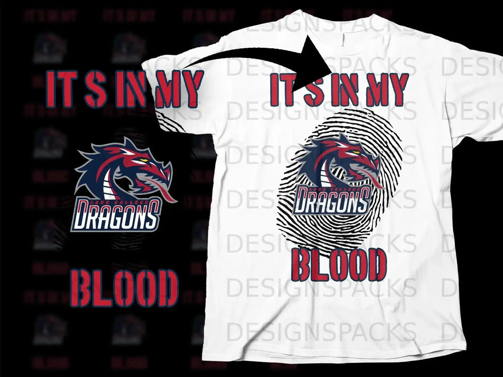 It's In My Blood Dragon Graphic T-Shirt