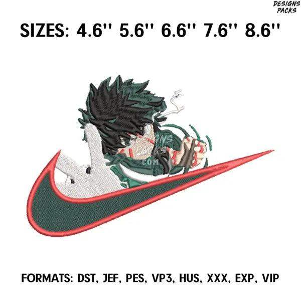 Izuku Deku Midoriya Embroidery Design File, My Hero Academia Anime Embroidery Design, Izuku.