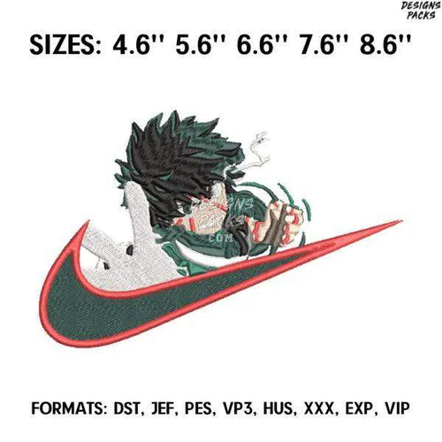Izuku Deku Midoriya Embroidery Design File, My Hero Academia Anime Embroidery Design, Izuku.