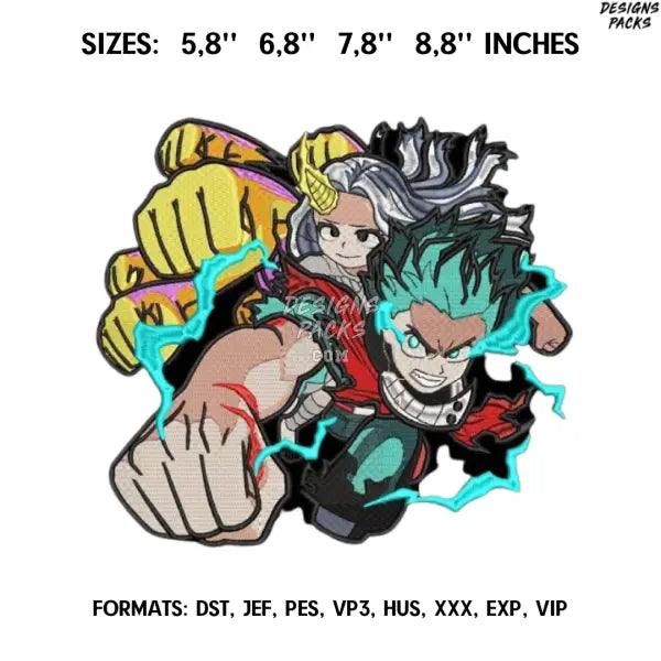 Izuku Deku Midoriya Embroidery Design File / My Hero Academia Anime Embroidery Design/ Izuku.