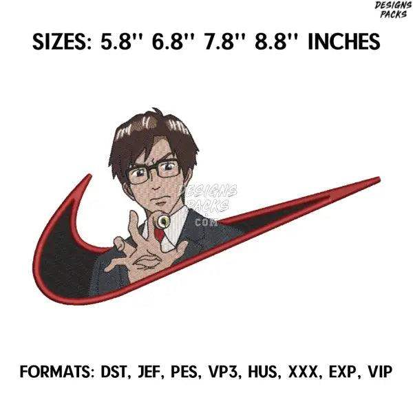 Izumi Shinichi Embroidery Design File, Parasyte Anime Embroidery Design, Machine embroidery, Anime Pes Design Brother