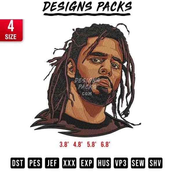 J cole Embroidery Embroidery Design 
