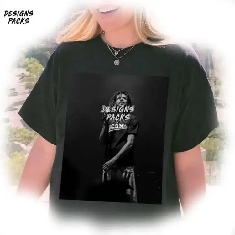 J Cole Vintage 90S Concert Png Design