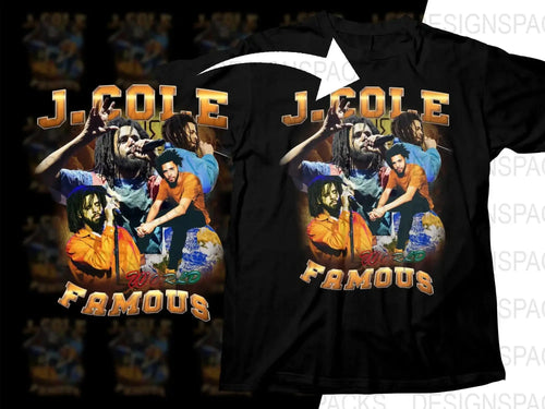 J. Cole World Famous Bootleg Music Graphic Png Digital Download