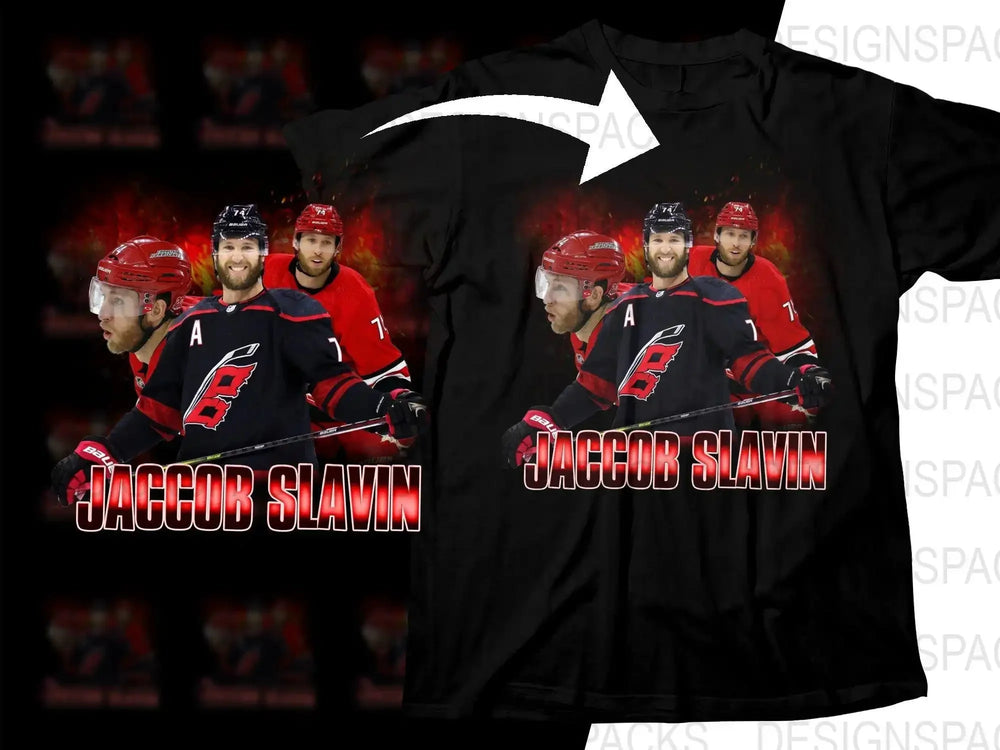 Jaccob Slavin Carolina Hurricanes Ice Hockey Png Digital Download