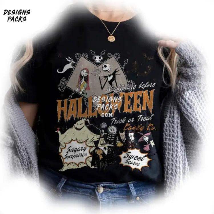 Jack And Sally Oogie Boogie Sublimation The Nightmare Before Christmas Digital Png Design