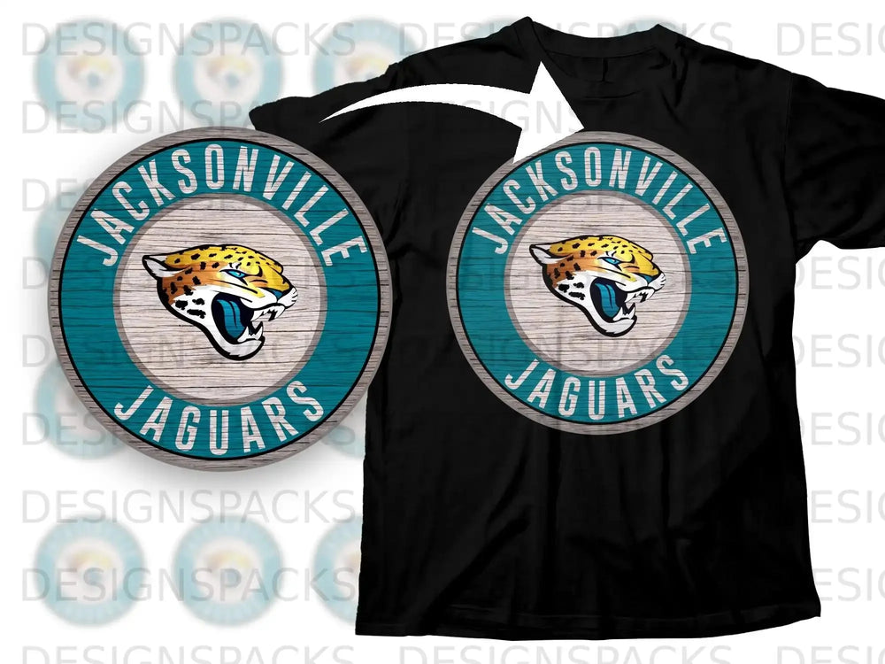 Jacksonville Jaguars Logo Design T-shirt
