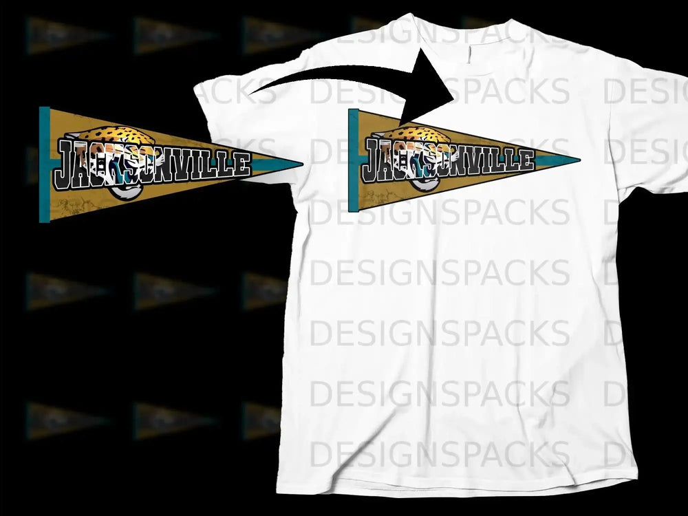 Jacksonville Pennant Sports Graphic T-Shirt Product