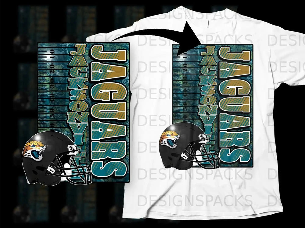 Jaguars Jacksonville Football Helmet Graphic Shirt