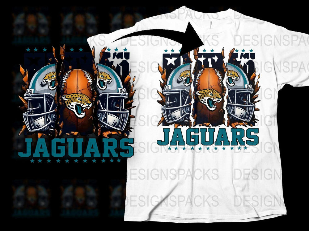 Jacksonville Jaguars Themed T-Shirt, Sports Fan Apparel, Graphic Football Tee, Gift for Jaguars Fans
