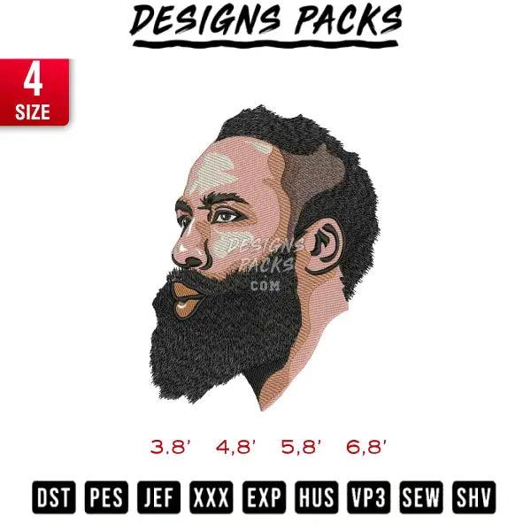 James Harden Embroidery Design 