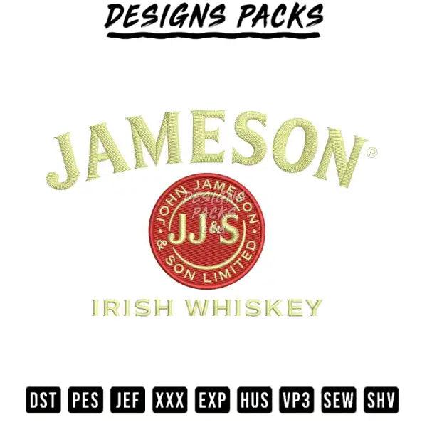 Jameson Embroidery Design 3.8" 4.8" 5.8" 6.8