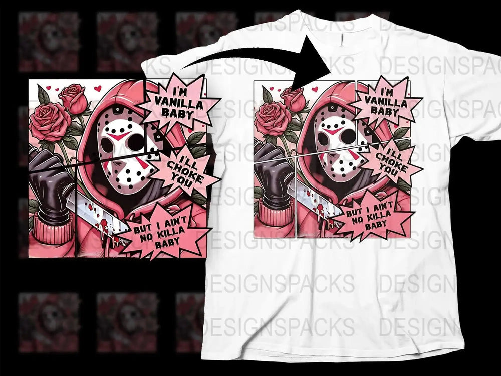 Jason Voorhees Valentine's Day Graphic Png Digital Download