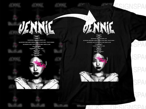 JENNIE Music Artist Streetwear Png Digital Download