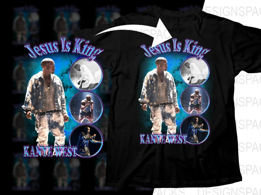 Jesus Is King Kanye West Album Art Collage Png Digital Download