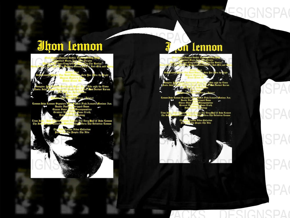 JHON LENNON Music Artist Streetwear Png Digital Download