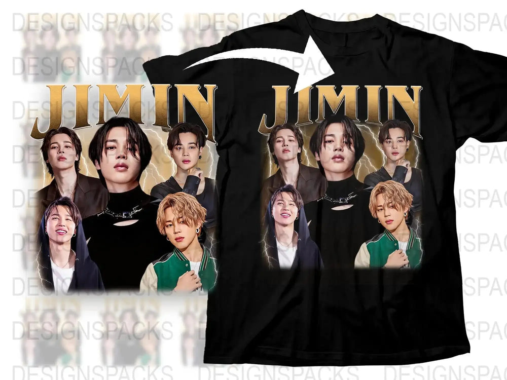 Jimin Fan T-Shirt, K-Pop Idol Graphic Tee, BTS Band Member Shirt, Unisex Music Apparel