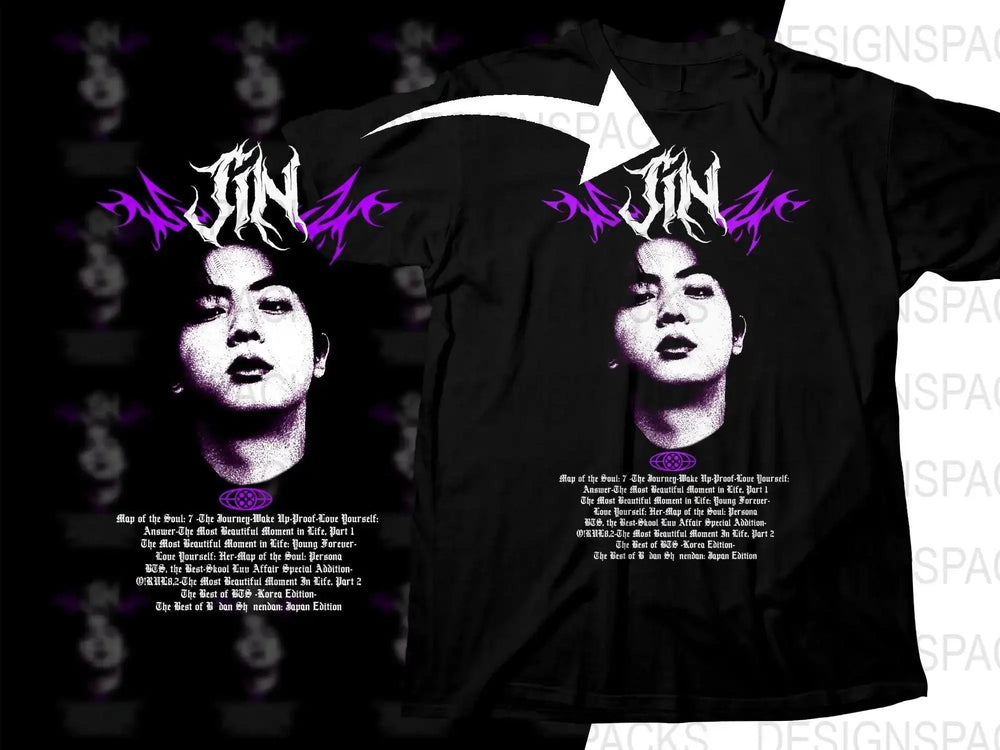 JIN Music Artist Streetwear Png Digital Download